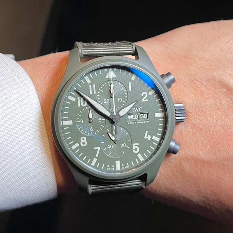 IWC Pilot’s watch chronograph Top Gun Edition “Woodland” Ref IW389106 (2022)