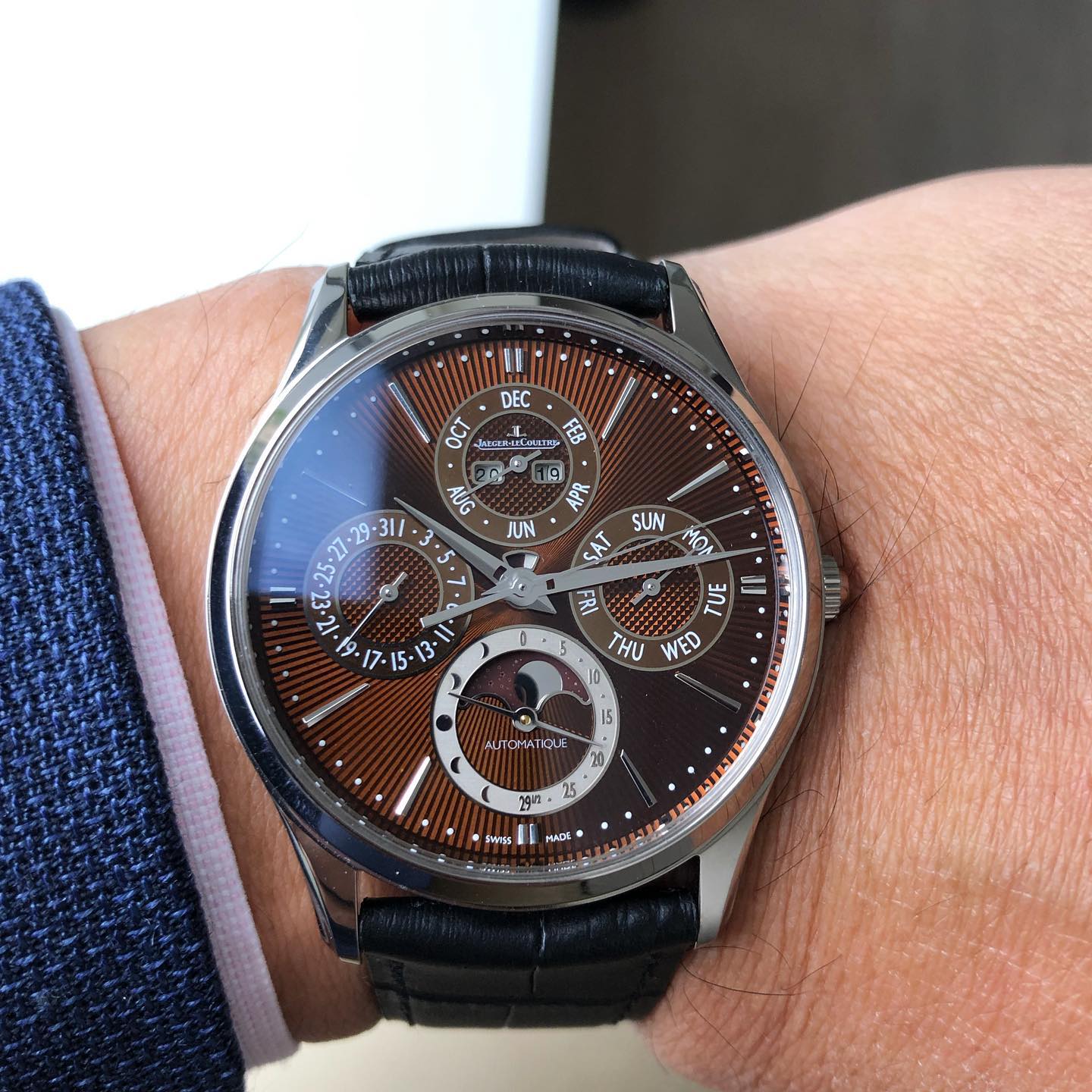 Jaeger LeCoultre Master Ultra Thin Perpetual Enamel Only Watch (2019)