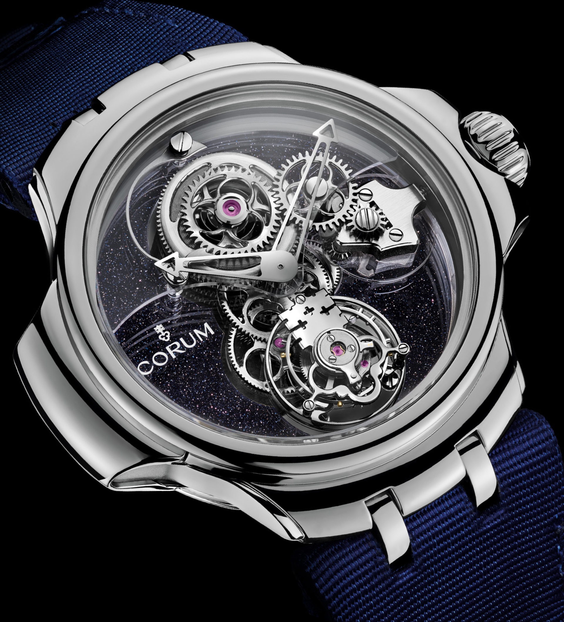 What is the frequency of the Flying Tourbillon beating inside the Concept Watch?