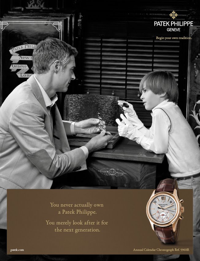 You merely look after it for the next generation – Patek Philippe
