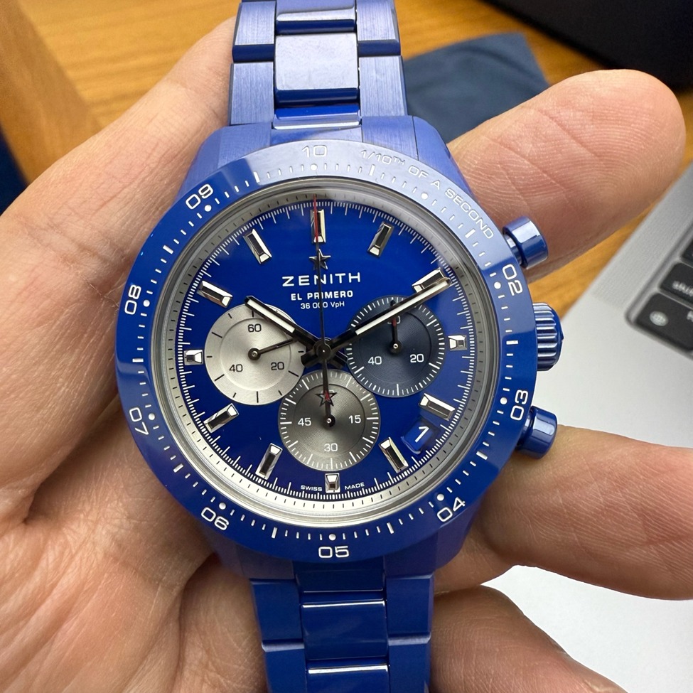 Zenith Chronomaster Sport 160th Anniversary Edition Blue Dial Automatic Ceramic Watch (2025)