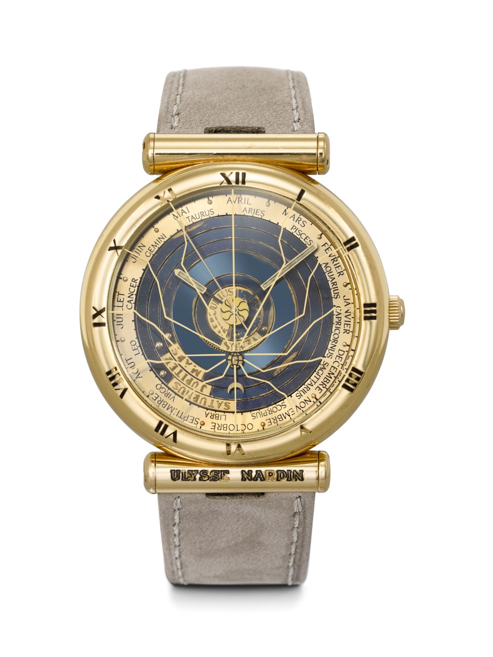 Ulysse Nardin 18k Gold Automatic Astronomical Wristwatch (1988)