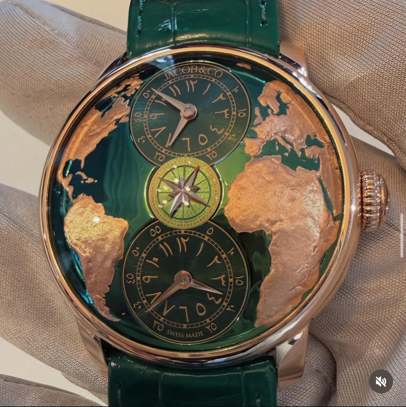 Jacob & Co. The World Is Yours Dual Time Zone Green (2026)