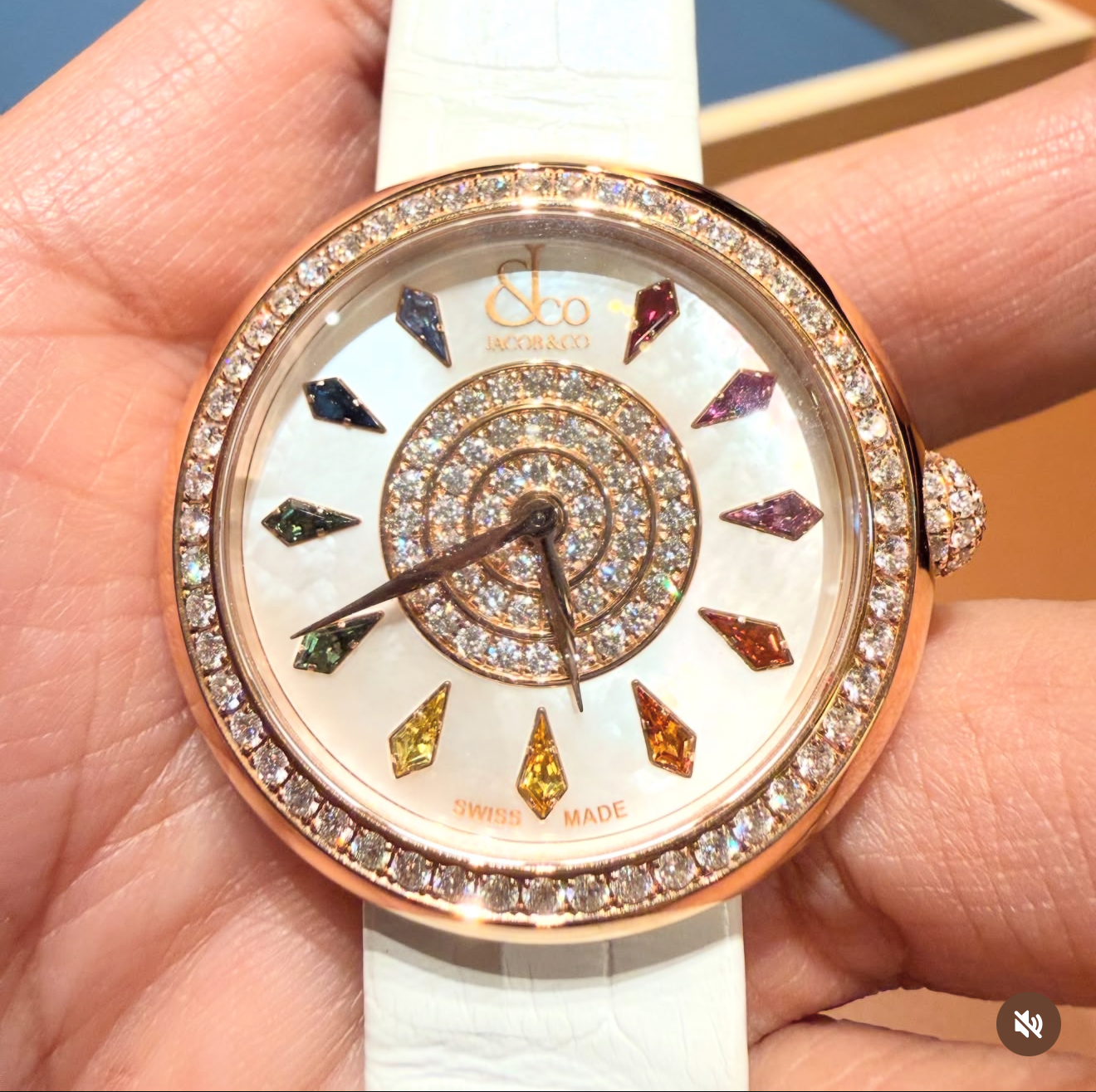 Jacob & Co. Brilliant Multicolored Sapphires in Rose Gold